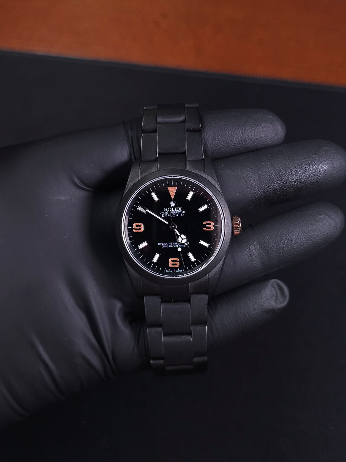 Pre-Owned - Fully Customized PVD Black Rolex Explorer 36MM 114270