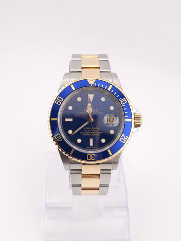 Pre-Owned - Two Tone Rolex Submariner 40MM 16613 "Bluesy" *In Stock*