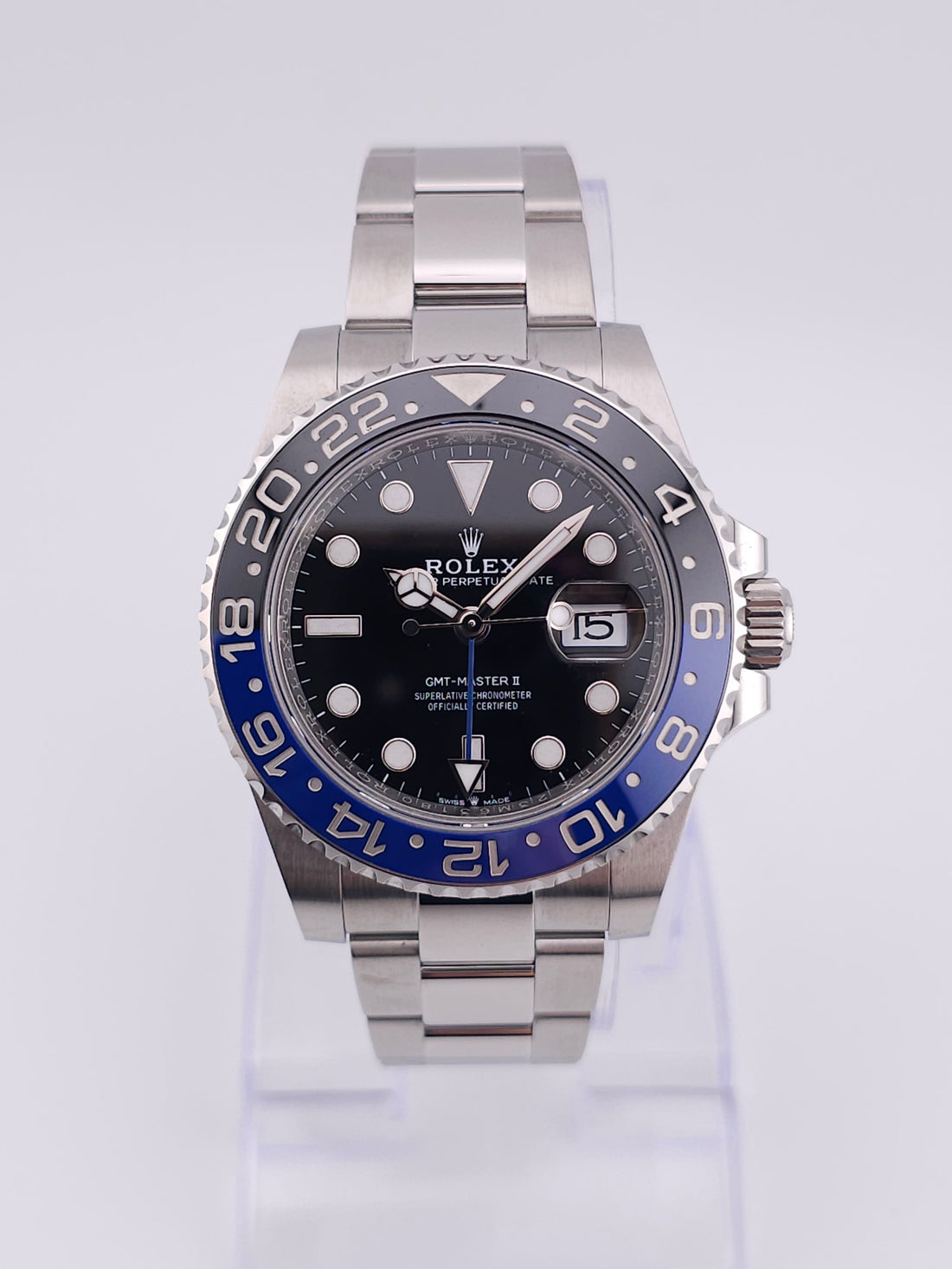 Pre-Owned - Steel Rolex "Batman" GMT-Master II 40MM 126710BLNR