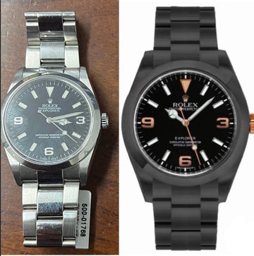 rolex pvd coating before & after