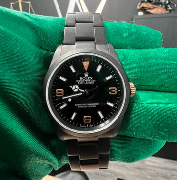 custom black rolex