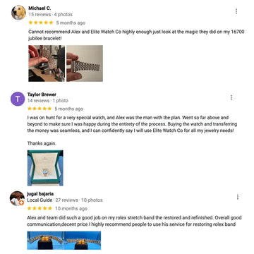elite watch customer reviews