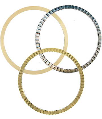 gold stainless steel bezels