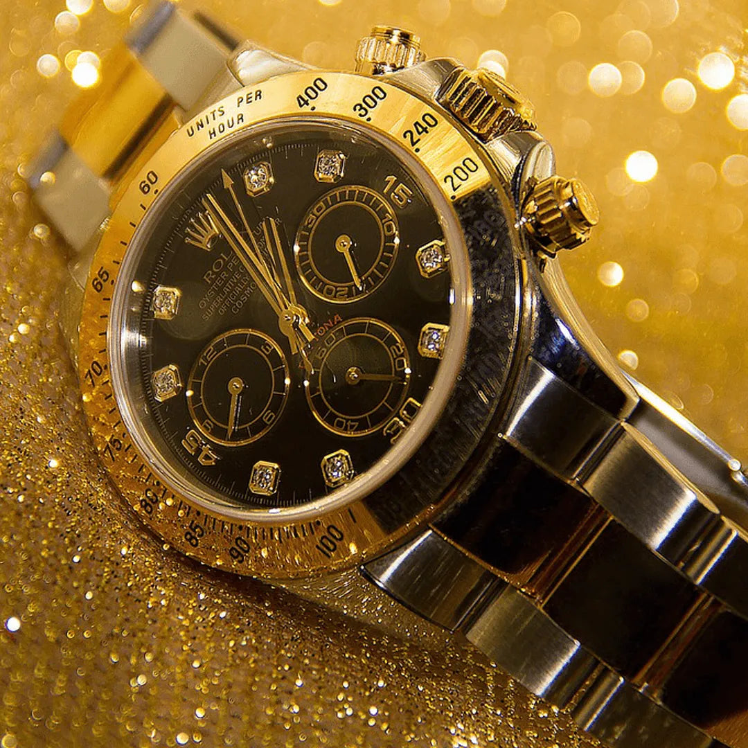 rolex daytona with diamond dia.