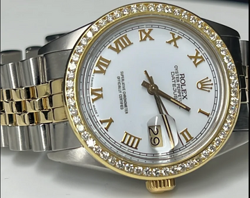 rolex with diamond bezel