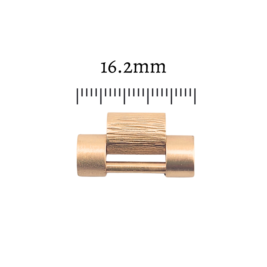 Preowned 18kt Yellow Gold Solid Bark President Link 16.2mm - Men's