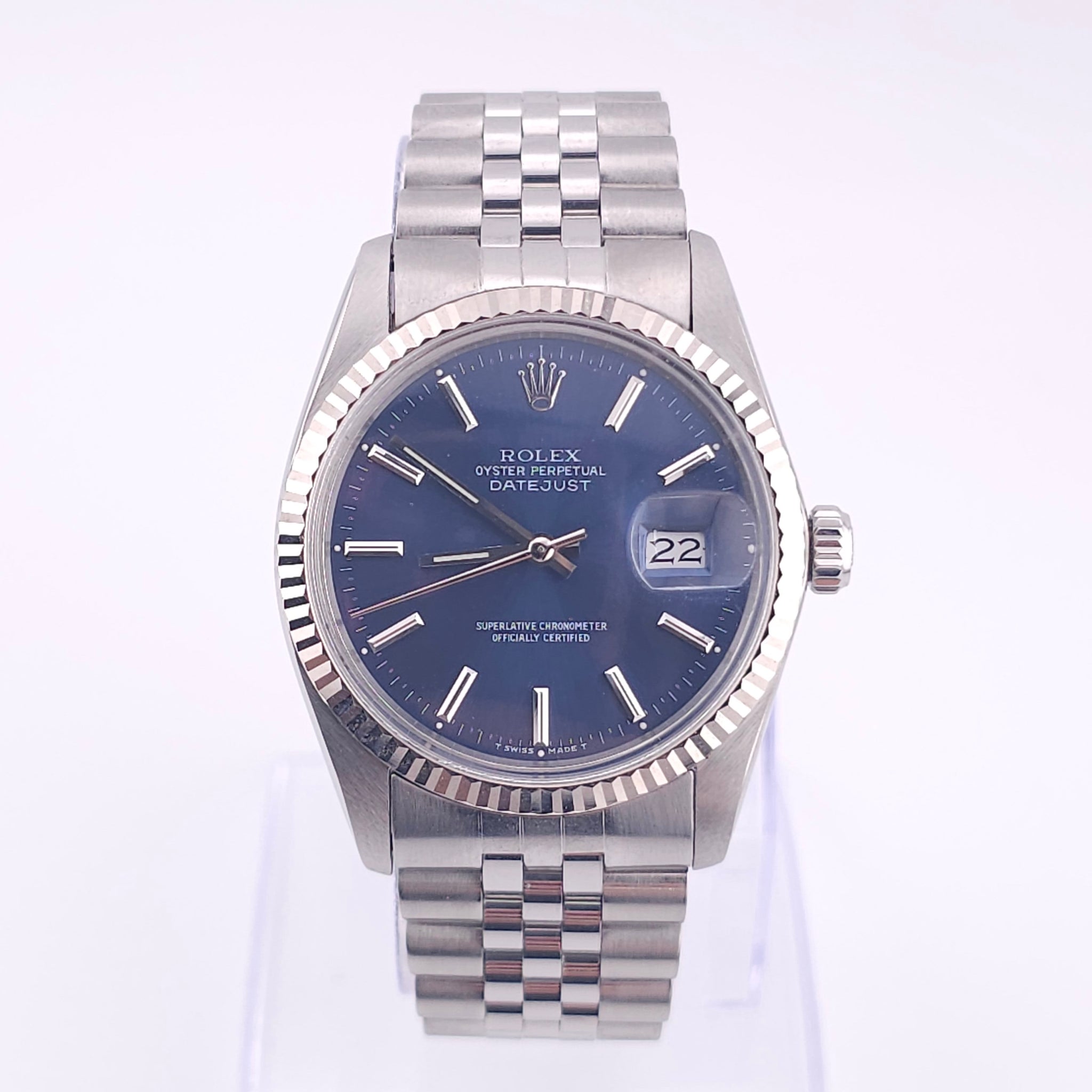 Pre-Owned - Vintage Stainless Steel Rolex DateJust 36MM 16014