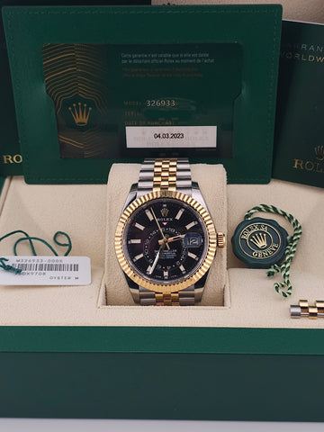 Pre-Owned - Two Tone Rolex Sky-Dweller 42MM 326933  *In Stock*