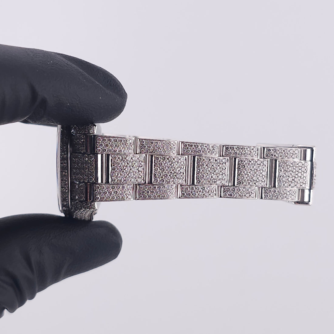 Pre-Owned - Vintage Custom Stainless Steel Iced Out Rolex DateJust 31MM 277200 *In Stock*