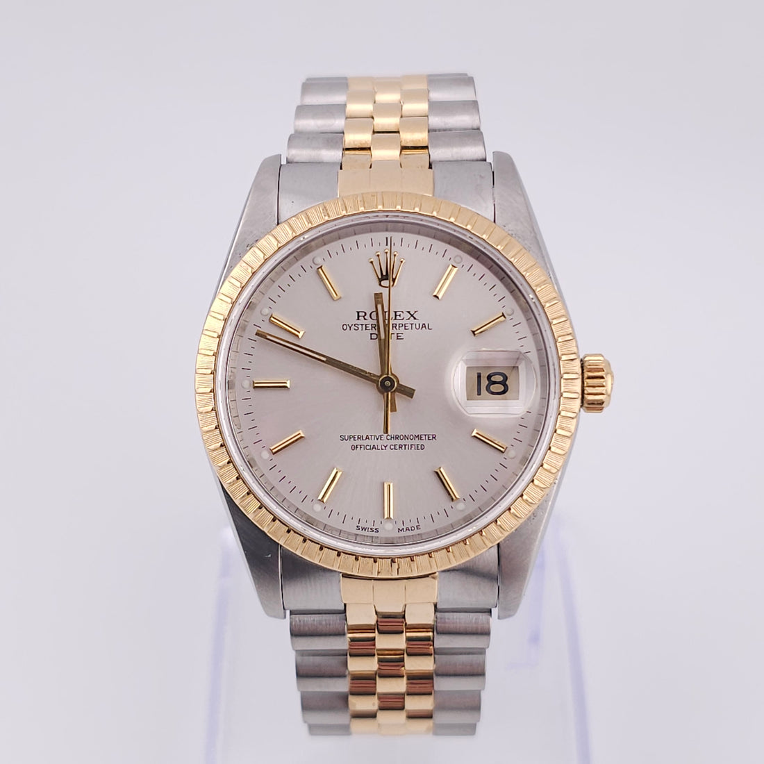 Pre-Owned - Vintage Two Tone Rolex Oyster Perpetual (Date) 34MM 15223 *In Stock*
