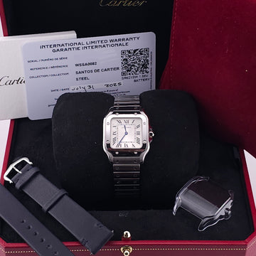 Pre-Owned - Stainless Steel Cartier Santos De Cartier 27MM WSSA0082 *In Stock*