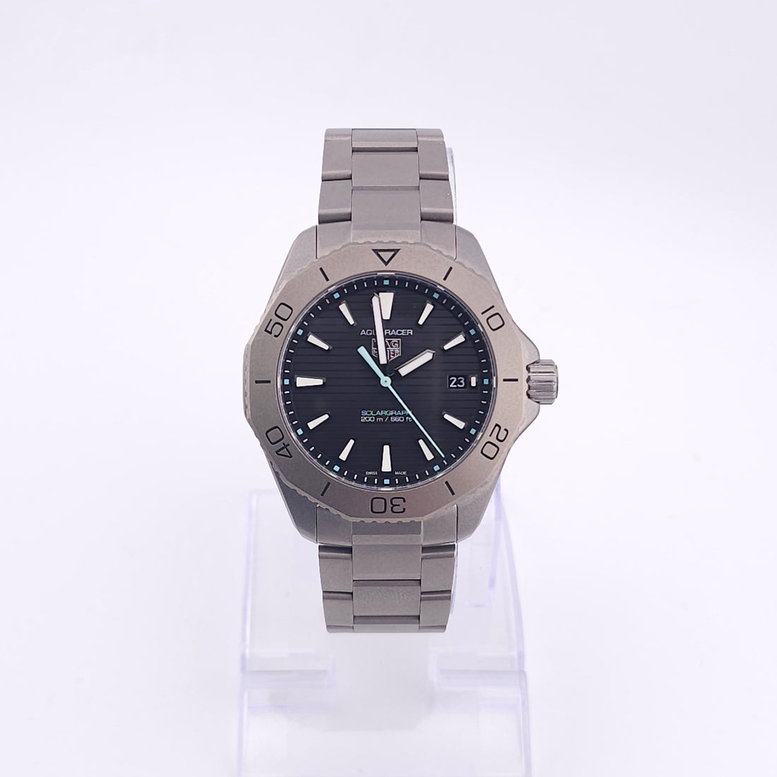 Pre-Owned - Titanium TAG Heuer Aquaracer Solargraph 40MM WBP1180 *In Stock*