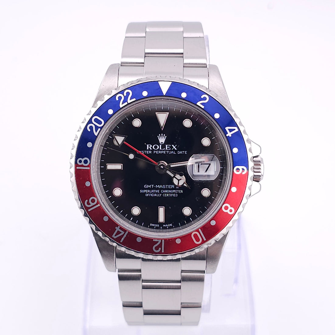 Pre-Owned - Stainless Steel Rolex GMT Master II 40MM 16710 *In Stock*