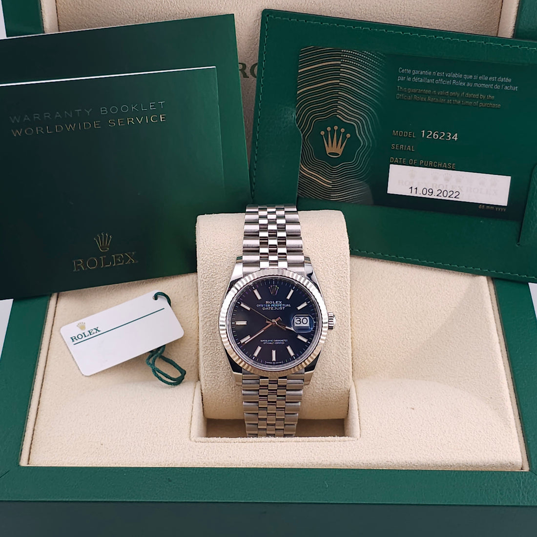 Pre-Owned - Stainless Steel Rolex DateJust 36MM 126234 *In Stock*