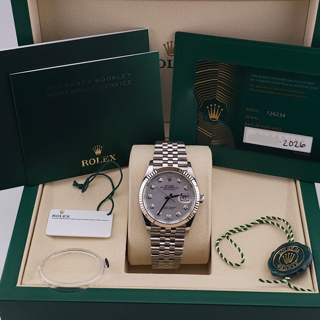 Pre-Owned - Stainless Steel Rolex DateJust 36MM 126234 *In Stock*