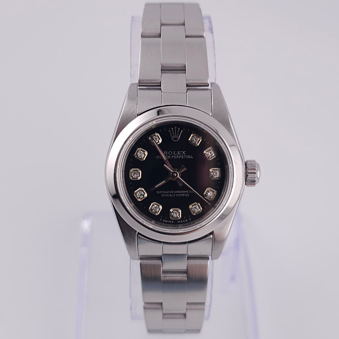 Pre-Owned - Stainless Steel Rolex Ladies Osyter Perpetual 24MM 76080 *In Stock*