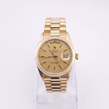 Pre-Owned - Vintage 18K Yellow Gold Rolex Day-Date 36MM 18038