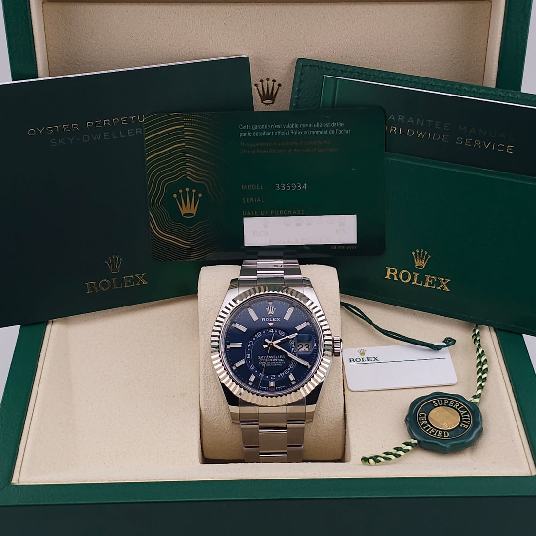 Pre-Owned - Stainless Steel Rolex Sky-Dweller 42MM 336934