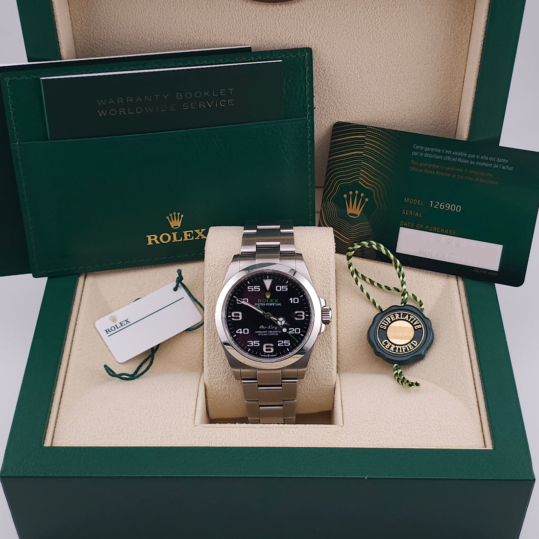 Pre-Owned - Stainless Steel Rolex Air King 40MM 126900