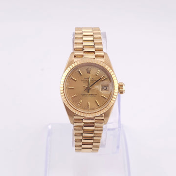 Pre-Owned - Vintage 18K Yellow Gold Rolex Datejust President 26MM 6917