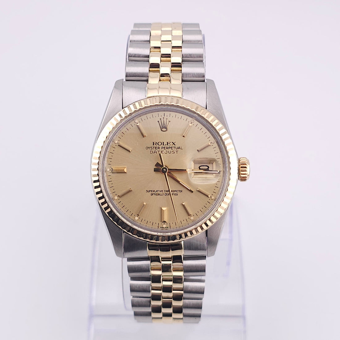 Rolex Datejust Champagne Dial 36MM 16013 Pre Owned