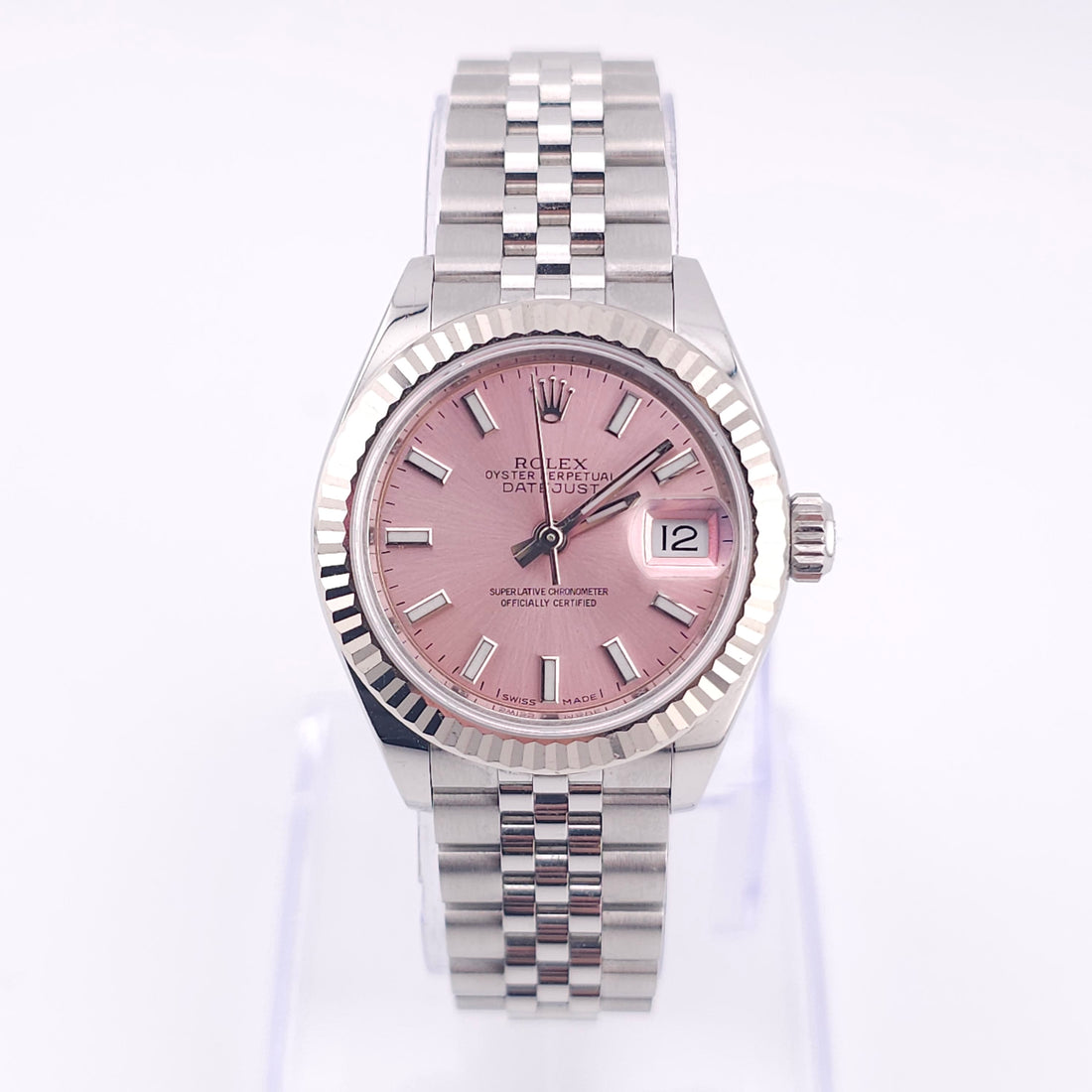 Rolex Datejust Pink Dial 28MM 279174 Pre Owned