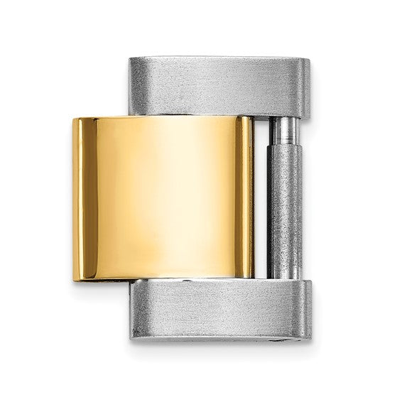 Preowned Two-Tone Solid Oyster Links 16.5mm - Men's