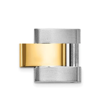 Preowned Two-Tone Hollow Oyster Links 10mm - Lady's