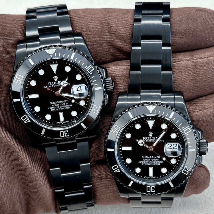 black rolex pvd