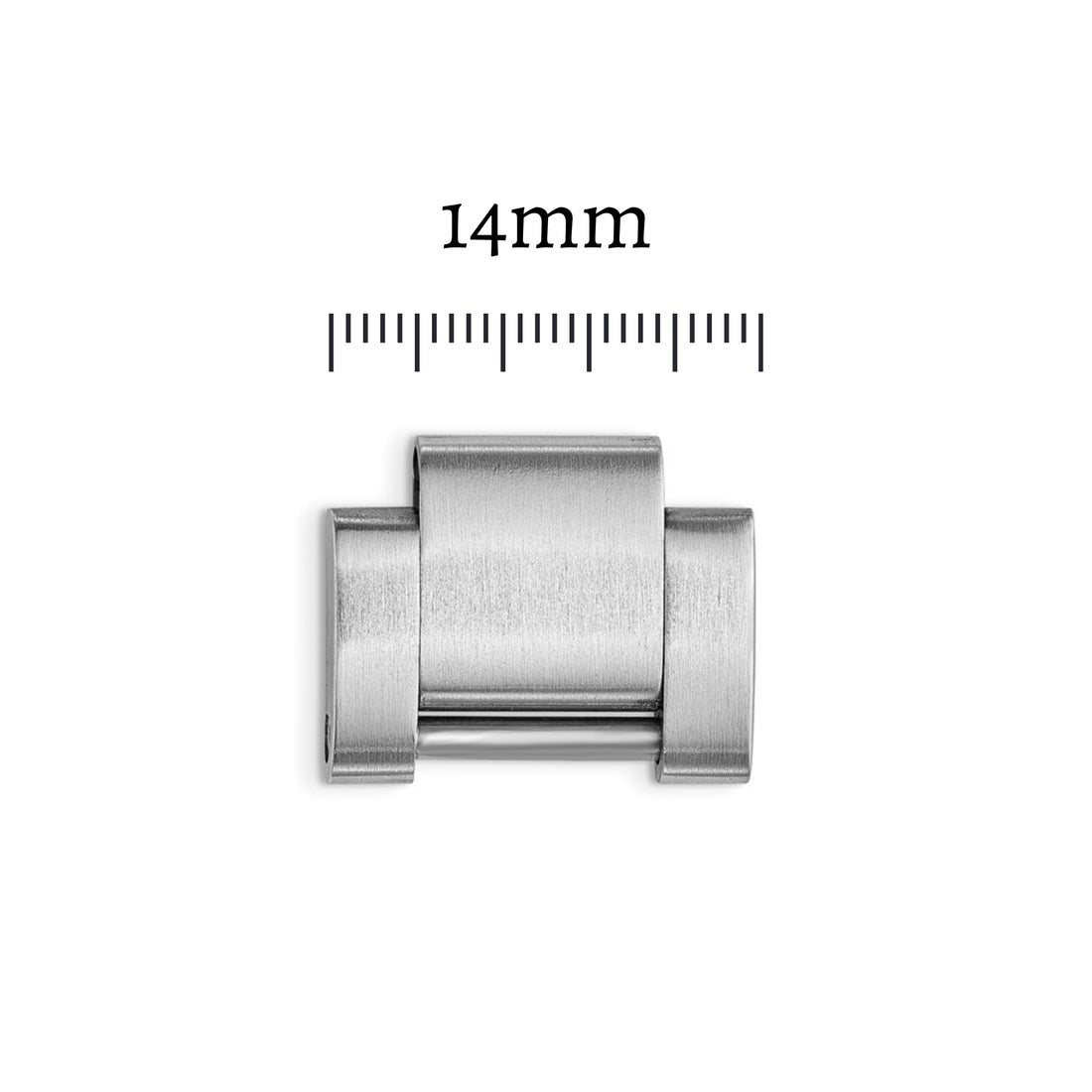 Preowned Stainless Steel Hollow Oyster Links 14mm - Ladies