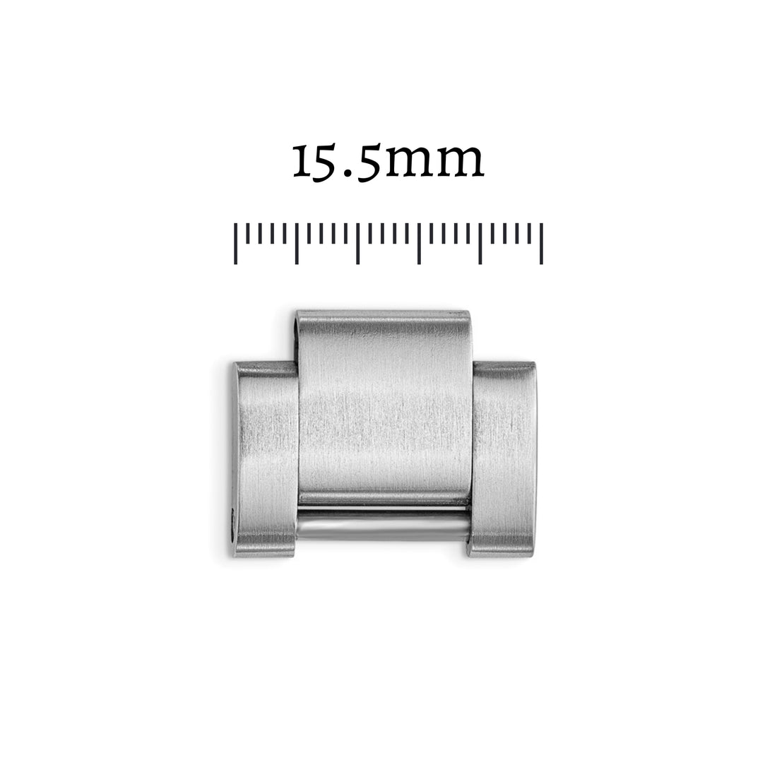 Preowned Stainless Steel Solid Oyster Links 15.5mm - Men's