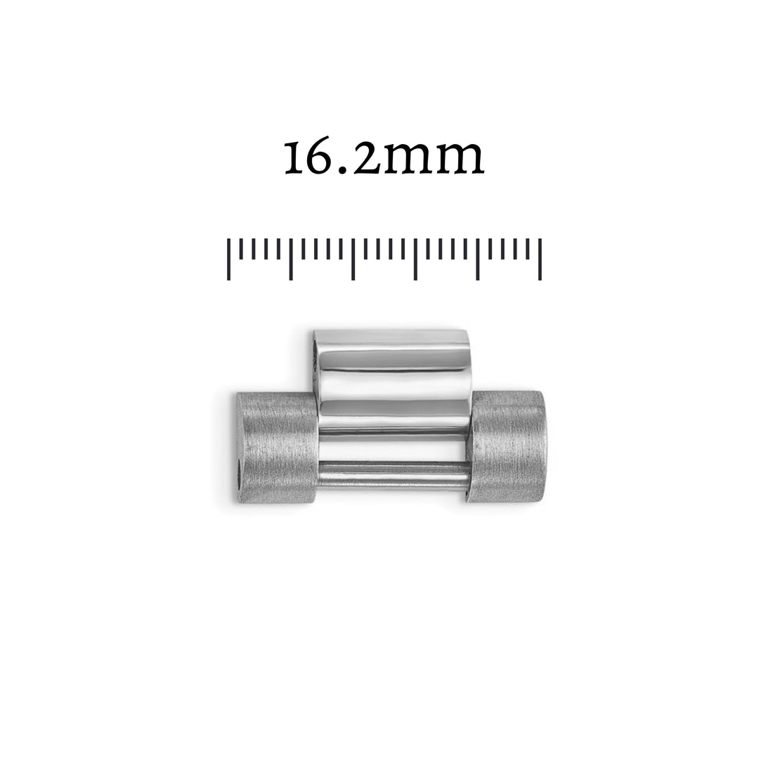 Preowned 18kt White Gold Solid President Link 16.2mm - Men's