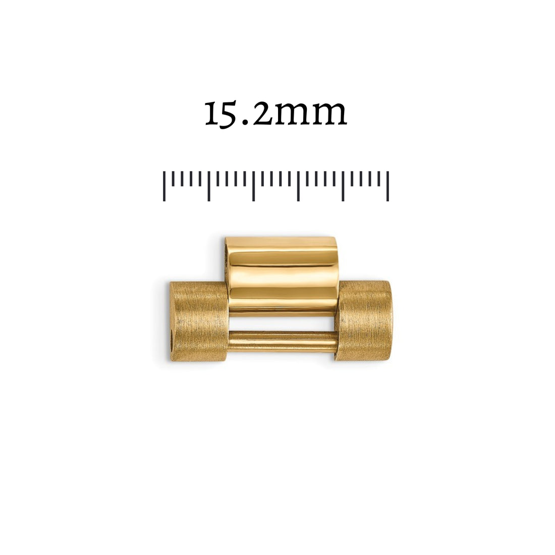 Preowned 18kt Yellow Gold Solid President Link 15.2mm - Men's