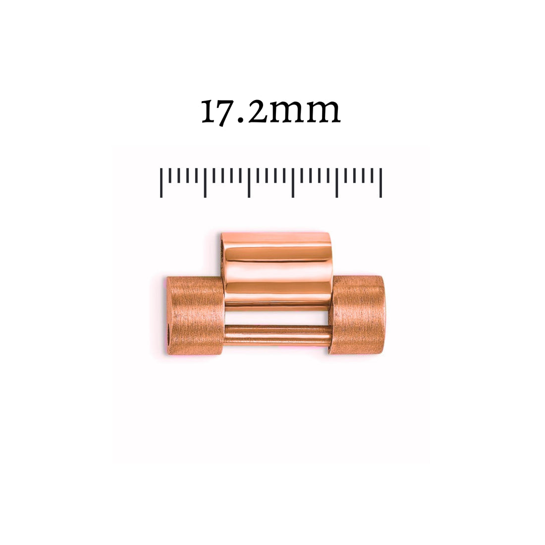 Preowned 18kt Rose Gold Solid President Link 17.2mm - Men's