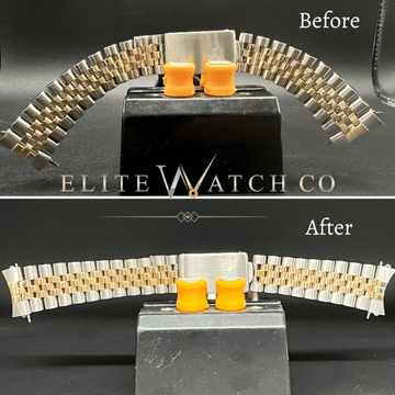 stretch repair on a rolex two tone bracelet